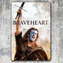 Braveheart filmo metalinis plakatas Kolekcionuojamas skardinis ženklas 20x30cm Aliuminis 20x30cm（7.8x11.8inch） white