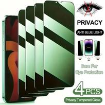 4 vnt. pilnas padengimas žalias šviesos privatumas grūdintas stiklas iPhone, privatumo apsauga akių apsauga ekrano apsauga, 9H kietumas itin HD/atsparus įbrėžimams iPhone 14