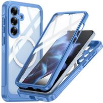 Shellbox Suitable for Samsung Galaxy S26 S26 FE S25Edge  S24 Ultra All Inclusive Phone Case, Anti Drop, Armored Appearance Galaxy S25+ mėlyna