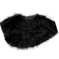 Vikinges Faux Furs Shawl Warriour Cape Renaissances LARP Cosplay Costume Medieval Knight Mantle Shoulder Wrap Collar 3 black