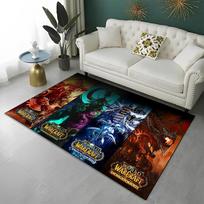 WOW Žaidimų pasaulis World of Warcraft Žaidėjo HD Kilimas Kilimas Namams Svetainei Miegamajam Sofai Durų Kilimėlis Dekoras, Vaikų Plotas Kilimas Neslystantis Grindų Kilimėlis 40x60cm gray