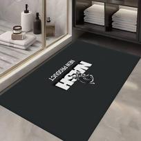 Nash Fishing Logotipas Koridoriaus Kilimas Skalbiamas Neslystantis Svetainės Sofos Kėdžių Plotas Kilimėlis Virtuvės Durų Kilimas Plotas Kilimas 40cm x 60cm gray
