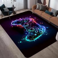 3D Žaidimų Kilimas Berniuko Kambariui Didelis Žaidimų Kilimas Valdiklio Dizainas Vaikų Ropojimo Žaidimams Neslystantis Grindų Kilimėlis Namų Miegamojo Dekoras Kilimai 100x150cm