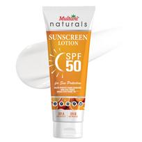 Multani Natural Sunscreen SPF 50 PA++++ (100 ml) | Lightweight & Non-Greasy | No White Cast | Broad Spectrum & UV Protection UVA/UVB | Clinically T white