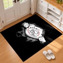 AFC Ajax Carpet Door Mat for Living Room or Bedroom Protective Mat Under Chair Office Decoration Christmas Gift Birthday Present 40cmx60cm white