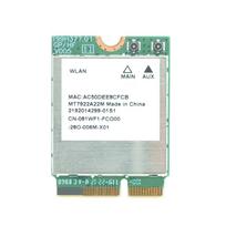 MT7922 WiFi 6E kortelė 6 GHz/5 GHz/2,4 GHz trijų juostų tinklo adapteris, suderinamas su Bluetooth 5.2, M.2 sąsaja