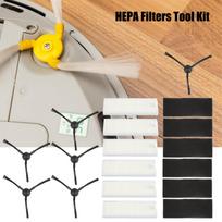 Vacuum Spare Part Side Brush & HEPA Filters Tool Kit for ILIFE A6 A4 A4s Robot white