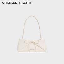 CHARLES & KEITH Peties rankinė su lanko detale M kreminė