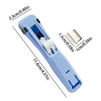 1PC Clip Stapler Reusable Push Clamp Book Binding Machine Office Accessories For Paper Documents File Stapler School Supplies
