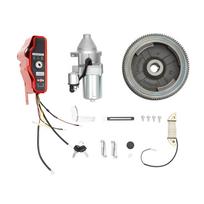 Elektrinės paleidimo smagračio starterio variklio komplektas su raktiniu jungiklio dėžute ir ritė HONDA GX160 5.5AG GX200 6.5AG / GX340 11AG GX390 13AG GX390 GX340