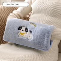 Hot Water Bottle Rechargeable Electric Heating Pad, Hot Water Bag for Heat Therapy, Special Hand Warmer, 2025 New Model, Explosion-Proof, Genuine Blue Puppy / National Standard Explosion-Proof