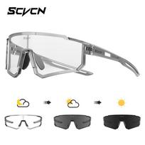 SCVCN Outdoor Photochromic Sunglasses Sports Bike Cycling Glasses Man MTB Climbing Glasses Women Driving Bicycle Goggles New Photochromic