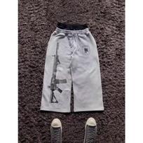 STREETRICH Y2K High-Waisted Printed Embroidered Street Guard Pants Spring Summer Casual Straight Leg Double Waist Design Fashionable S gray