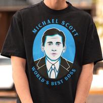 Michael Scott Shirt, The Office Tee, Steve Carell Tshirt, Prison Mike Shirt 150 blue