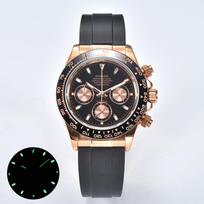 39 mm vyriškas laikrodis VK63 mechanizmas Chronografas Safyro stiklas Guminis dirželis Verslo vyrų vandeniui atsparus laikrodis ant riešo 39 mm VK63 movement gray