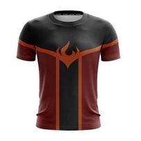 Avatar The Last Airbender Tshirt For Women And Men With Stunning 3d Print And Breathable Soft Material Black Red,2XL black
