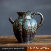 Japanese Style Handmade Stoneware Pitcher Ceramic Tea Serving Pot Average Tea Ware Tea Pot Tea Ware Tea Accessories Gong Dao Bei gray