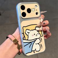 Applicable Apple 11 Sleeping Cover Quilt Puppy Lying Pillow Fun Couple Grab Quilt iPhone11 Mobile Phone Case 11 honor x85g