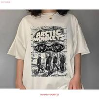 Arctic Monkeys Band T Shirt Lyric An44585 Vintage Homme Soft Fashion Stretched Comfortable Slightly Graphic Versatile 4XL gray