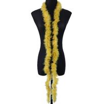 DIY 11G Marabou Feathers Boa For Shaw 2 Meters Turkey Plumes Frigne For DIY Wedding Dress Clothing Shawl Decoration Sewing Crafts black