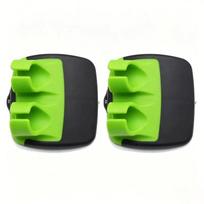 Stainless Steel Handheld Peeler with Rubber Finger Grip Comfortable Palm Peeler Multifunctional Kitchen Tool Accessory Peeler 2pcs green