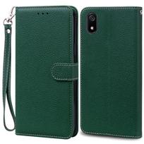 Telefono dėklas Xiaomi Redmi 7A 7 A Matinis TPU Minkštas dangtelis Odinė piniginė Atverčiamas dėklas Xiomi Redmi 7A Redmi7A Dėklas Fundas Bamperis For Redmi 7A black