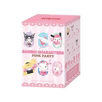 POP MART HELLO KITTY IR DRAUGAI Pink Party serijos figūrėlės, aklas dėžutė white