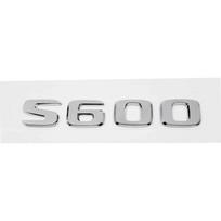 ABS S500 S500L S600 S600L Trunk Rear Logo Badge Emblem Sticker For Mercedes Benz S Class W126 W140 W220 W221 W222 C217 AT1 white