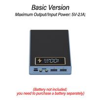 4 Cells 18650 DIY Power Bank Case Kit Detachable No Soldering 22.5W Fast Charge  Digital Display Shell Without Battery Wireless