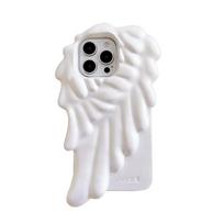 3D Angel Wings Shockproof Cover Cartoon Shatter Silicone Soft Case For iPhone 17 Air 16 15 14 13 12 Pro Max Phone Cases iPhone 16 Pro