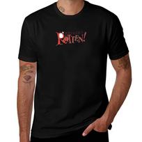 Something Rotten Logo Tshirt Art Pattern Printed Casual Top L black