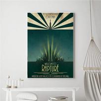 Klasikinio vaizdo žaidimo vintažiniai plakatai Retro B-Bioshocks Of Rapture drobės tapyba Sienos meno paveikslas Svetainės namų dekoras 30x40cm no frame
