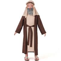 Biblijinis Šv. Juozapo Kostiumas Piemens Kostiumas Kalėdinio Gimusiojo Kostiumas Išminčiaus Apranga Chalatas Galvos Apdangalas Dirbtinė Barzda Religinė Dovana XL beige