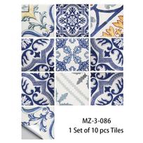 29 Stilių Sustorėjusios matinės plytelės Grindų lipdukas Virtuvė Vonios Namų Renovacijos Tapetai Neperšlampami Neslystantys meniniai sienų lipdukai 20cmX20cmX10pcs