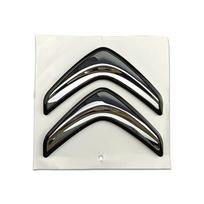 CRT3   Citroen 3D automobilio logotipo lipdukas 8cm/13.5cm Galinės bagažinės emblema C3 C4 C5 C6 Elysee C4L Picasso Aircross automobiliui Emblemos priedai 11.3x10.7cm white