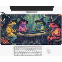 Magic Mat For Games Frog Wizard Theme Anime Desk Mat Desk Accessories Mouse Pad 35x60cm Magic Mat 800x300x3mm gray