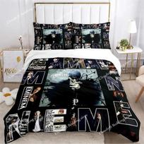 Eminem Hip -hop Singer Print Bedding Sets Exquisite Bed Supplies Set Duvet Cover Comforter Set Bedding Set Luxury Birthday Gift0 140*200cm/55x79in Single/Twin 3pcs