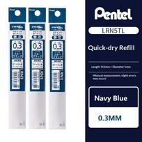 Naujas Pentel Energel Clena gelinio rašiklio papildymo rinkinys 0,3/0,4/0,5 mm adatinis galiukas Greitai džiūstantys Lygiai rašantys rašikliai Kokybiški japoniški raštinės reikmenys