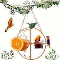 Hanging Bird Feeder for Birds, Small Outdoor Feeder for Garden Balcony One Size oranžinė