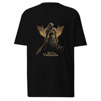 Viking Shirt, Norse Valkyrie Wings of Valhalla, Heavyweight T-Shirt 4XL brown