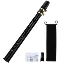Mini Pocket Saxophone C Key Sax Woodwind Instrument Little Saxophone Sax Musical Bag Woodwind Instrument Portable with Carr T8C4