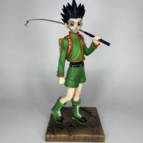 27cm Hunter Hunter Killua Zoldyck Anime Figure Heart Snatching & Gon Freecss Action Figures Desk Model Ornament Statue Toy Gift