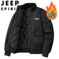 JEEP SPIRIT Vyriškas rudens/žiemos dygsniuotas švarkas L juoda