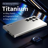 Metalinio rėmo magnetiniai aliuminio lydinio lęšio visapusiškai apsaugantys dėklai, skirti Samsung Galaxy S25 S24 S23 S22 Ultra S24 Plus dėklui For Galaxy S25