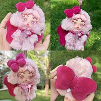 High Quality For Skullpanda Winter Symphony Series 10Cm Doll Clothes Accessories Sp Plush Doll Clothes Cat Cloak Set No Doll no doll pink