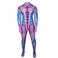 Jojo's Bizarre Adventure Platinum Star Cosplay Tight-Fitting Jumpsuit Jojosbizarreadventure Adult Blue Model M blue