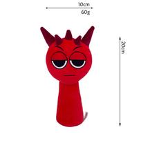 Sprunki pliušiniai žaislai Sprunki Incredibox pliušiniai lėlės dainininkai Oren Wenda Žaidimas Animacinis filmas įdaryta pagalvė Vaikų gimtadienio kalėdinės dovanos red