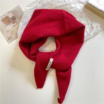 Žiemos Korėja Megztas Trikampis Šalikas Vilnonis Šiltas Šalis Šalikas Moterims Kaklo Apsauga Mažas Šalikas Kašmyro Šalikas one size brown