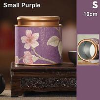 1 vnt. 10/19 cm sandarus arbatos indelis žalias juodas skardinis laikymo indas patvarus tuščias arbatos indelis Small Purple