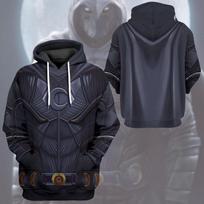 Mėnulio Riteris Vyriškas 3D Spausdintas Gobtuvukas Džemperis Cosplay L gray